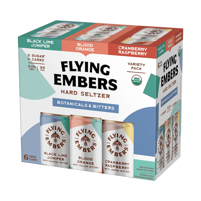Flying Embers Botanicals & Bitters Hard Seltzer Variety 6-Pack - Vintage Wine & Spirits
