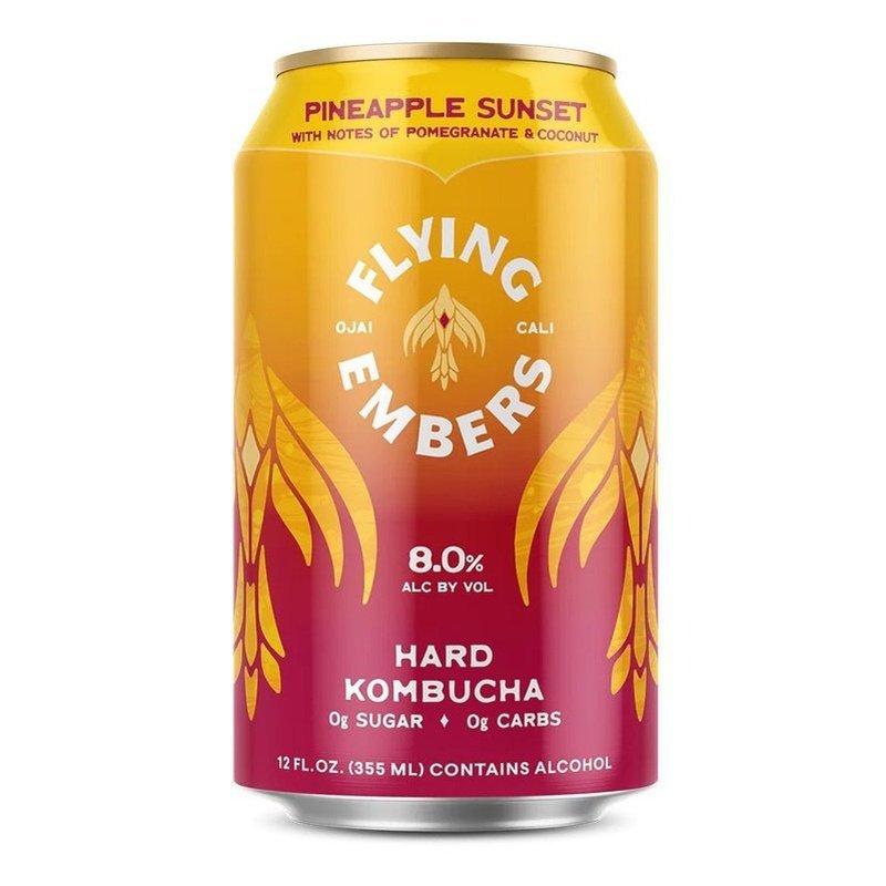 Flying Embers Pineapple Sunset Hard Kombucha 6-Pack - Vintage Wine & Spirits