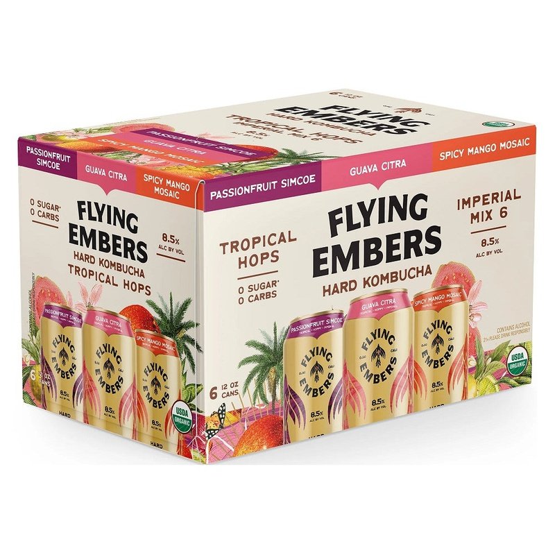 Flying Embers Tropical Hops Hard Kombucha Variety 6-Pack - Vintage Wine & Spirits