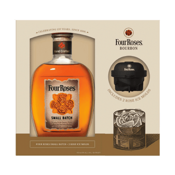Four Roses Small Batch with 2 Rose Ice Molds Gift Set - Vintage Wine & Spirits