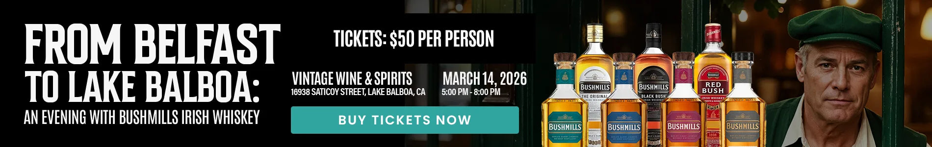 From Belfast to Lake Balboa An Evening with Bushmills Irish Whiskey