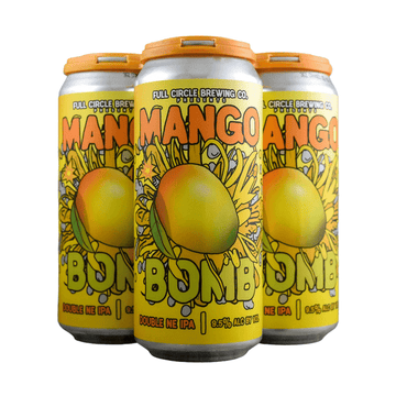 Full Circle Brewing Co. Mango Bomb Double NE IPA Beer 4-Pack - Vintage Wine & Spirits