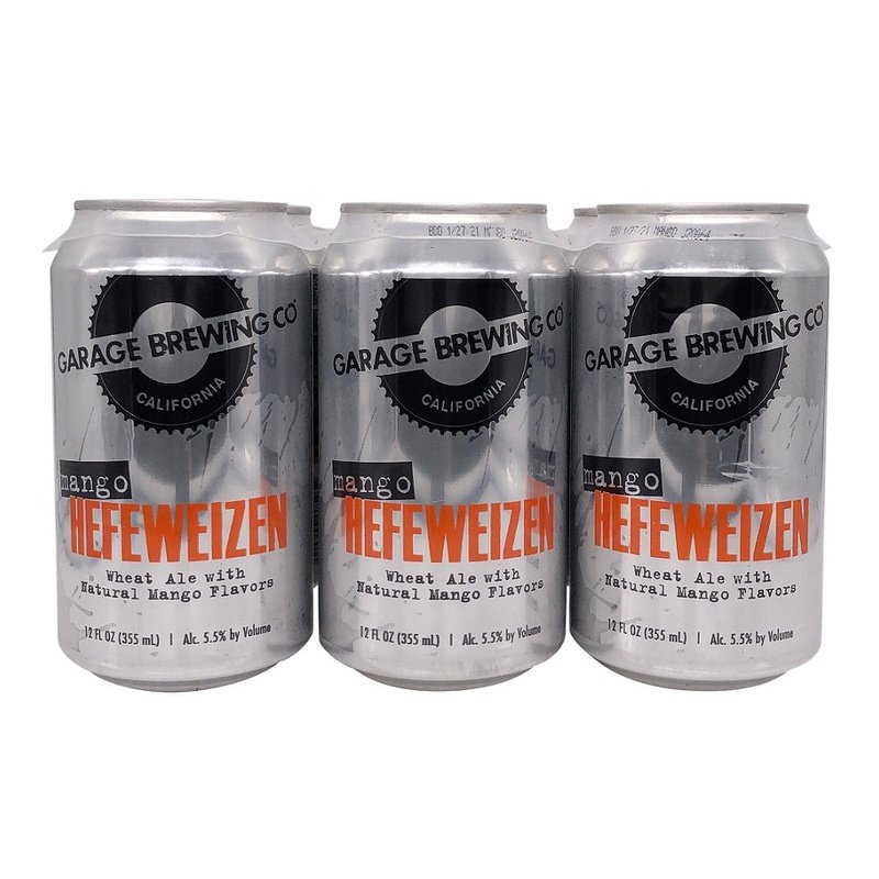 Garage Brewing Co. Mango Hefeweizen Wheat Ale Beer 6-Pack - Vintage Wine & Spirits