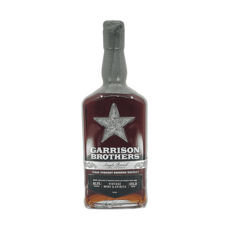Garrison Brothers Single Barrel Texas Straight Bourbon Whiskey VWS Selection signed by Dan Garrison - Vintage Wine & Spirits