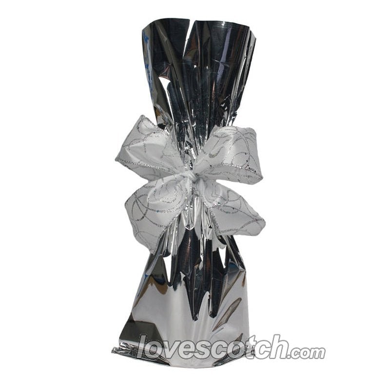 Gift Bag - Silver Mylar - Vintage Wine & Spirits