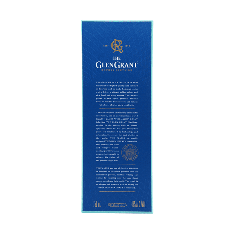 Glen Grant 18 Year Old Rothes Speyside Rare Edition Single Malt Scotch Whisky - Vintage Wine & Spirits