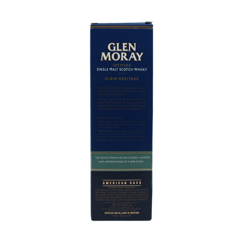 Glen Moray 12 Year Old Heritage Speyside Single Malt Scotch Whisky - Vintage Wine & Spirits