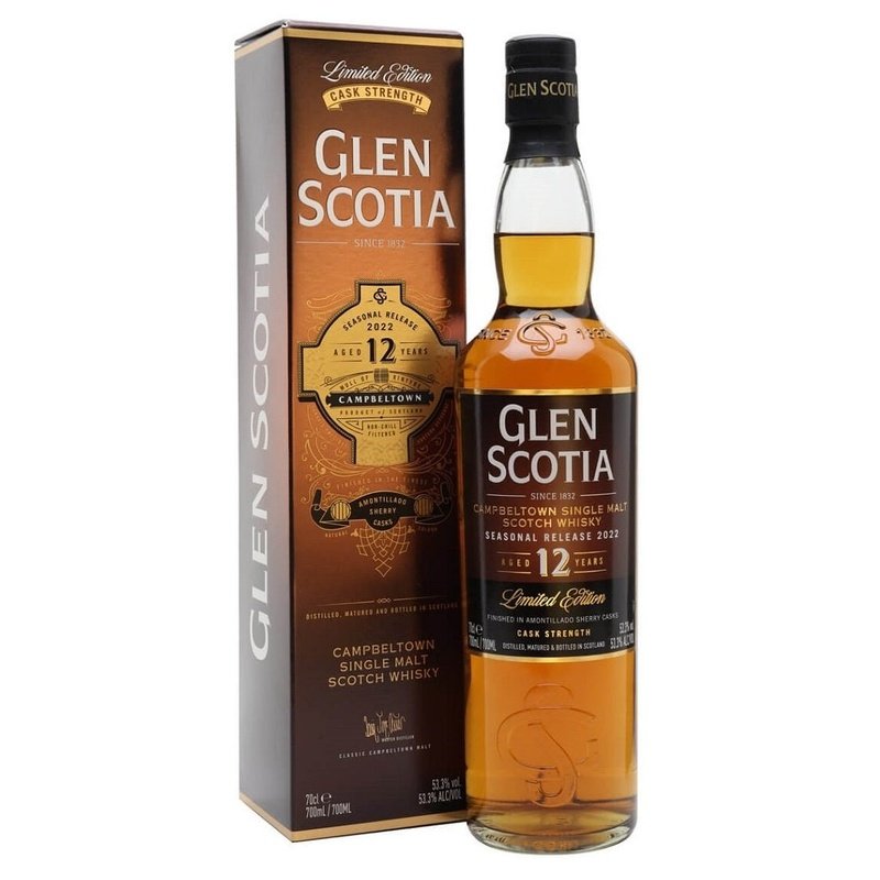 Glen Scotia 12 Year Old Amontillado Sherry Cask 2022 Campbeltown Single Malt Scotch Whisky - Vintage Wine & Spirits