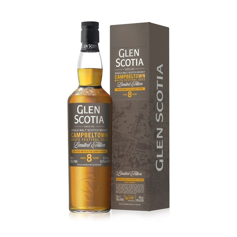 Glen Scotia Campbeltown 'Malts Festival' 2022 Peated PX Cask Finish 8 Year Old Single Malt Scotch Whisky - Vintage Wine & Spirits