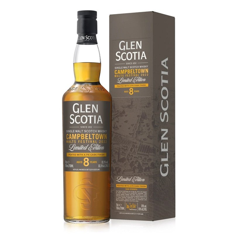 Glen Scotia Campbeltown 'Malts Festival' 2022 Peated PX Cask Finish 8 Year Old Single Malt Scotch Whisky - Vintage Wine & Spirits