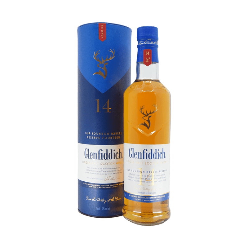 Glenfiddich 14 Year Bourbon Barrel Reserve Single Malt Scotch Whisky - Vintage Wine & Spirits