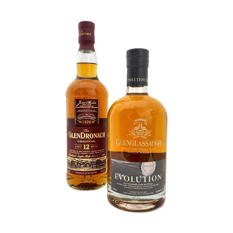 Glenglassaugh Evolution & Glendronach 12 Year Old Bundle - Vintage Wine & Spirits