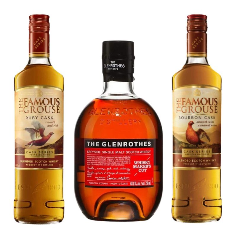 Glenrothes 'Whisky Maker's Cut' Scotch & Famous Grouse Cask Series Bourbon Cask Blended Scotch - Vintage Wine & Spirits