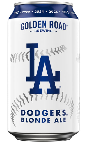 Golden Road Brewing LA Dodger Blonde Ale 12pack case - Vintage Wine & Spirits