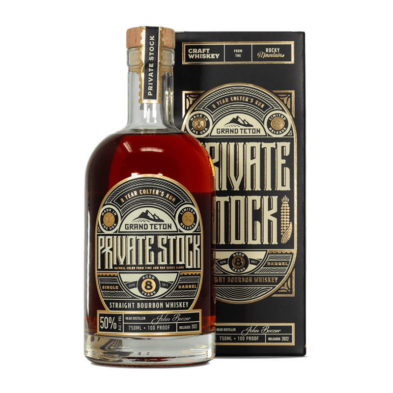 Grand Teton Private Stock Straight Bourbon Whiskey - Vintage Wine & Spirits