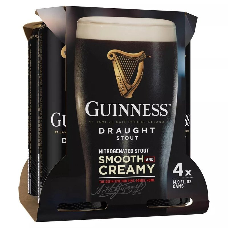 Guinness Draught Stout Beer 4-Pack - Vintage Wine & Spirits