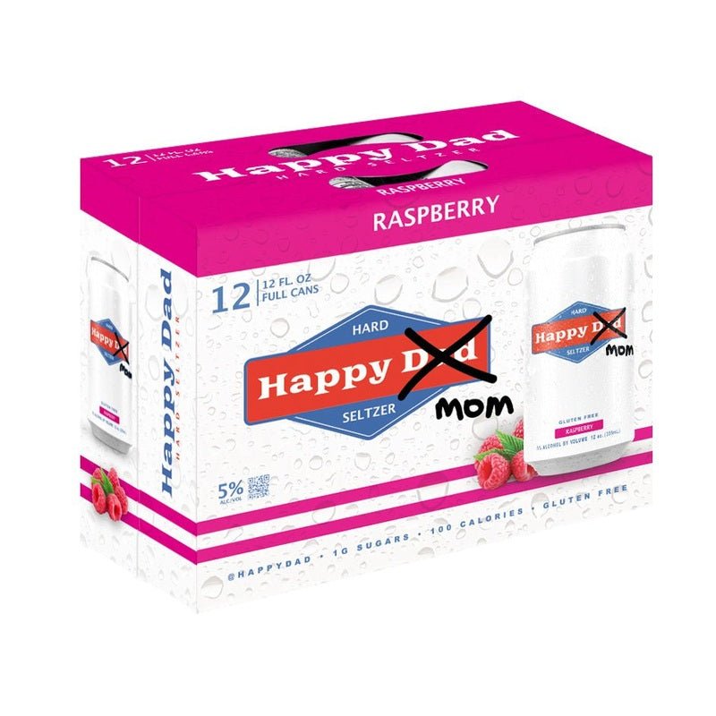 Happy Dad Hard Seltzer 'Happy Mom' Raspberry 12-Pack - Vintage Wine & Spirits