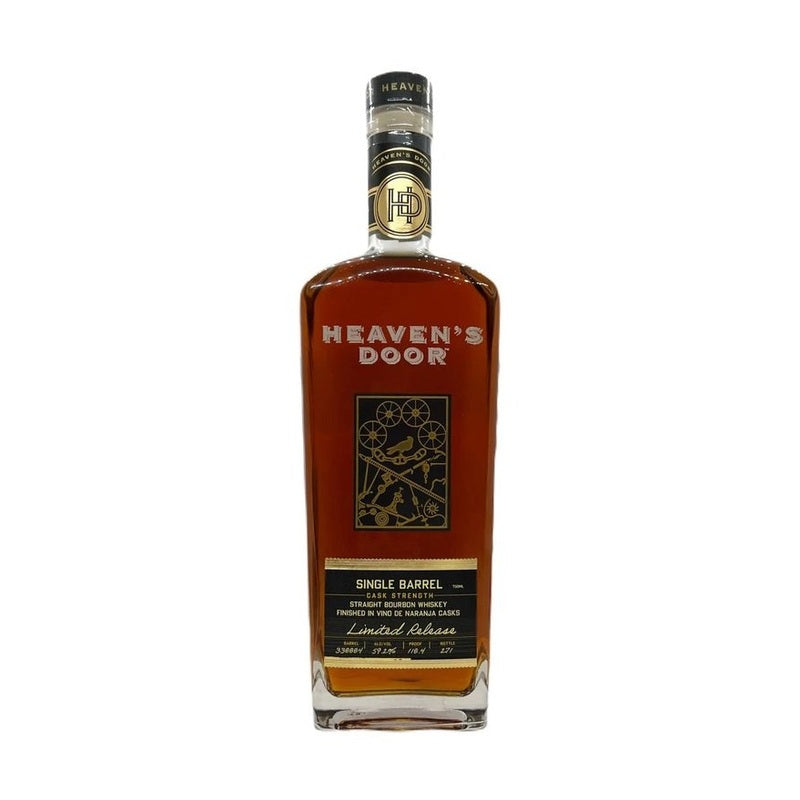 Heaven's Door Single Barrel Cask Strength Vino de Naranja Casks Finish Straight Bourbon Whiskey - Vintage Wine & Spirits