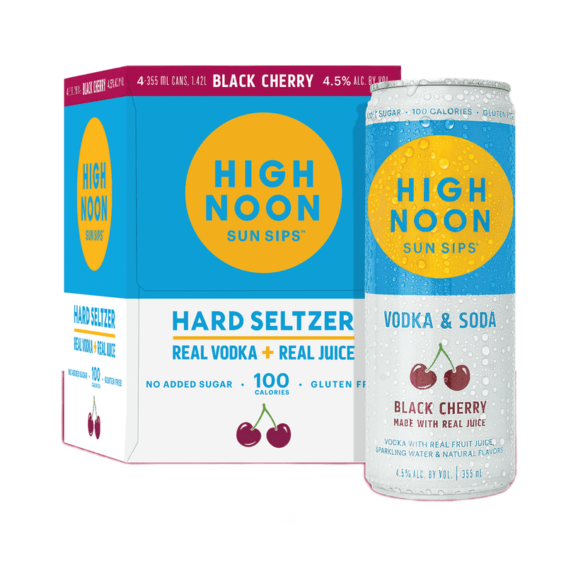 High Noon Black Cherry Hard Seltzer 4-Pack - Vintage Wine & Spirits