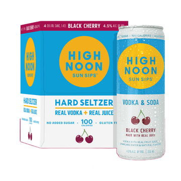 High Noon Black Cherry Hard Seltzer 4-Pack - Vintage Wine & Spirits