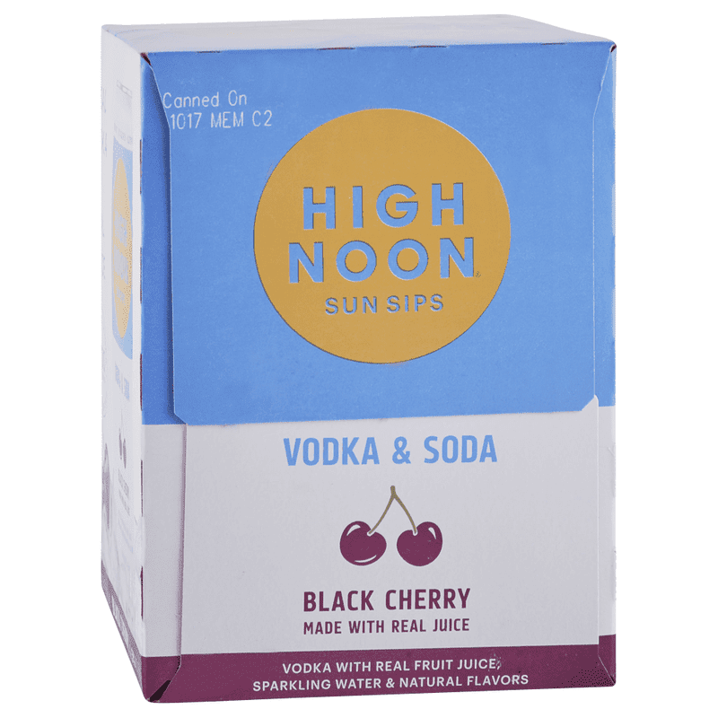 High Noon Black Cherry Vodka Soda 4-Pack - Vintage Wine & Spirits