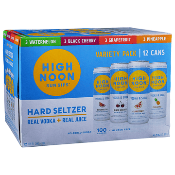 High Noon Hard Seltzer Variety 12-Pack - Vintage Wine & Spirits