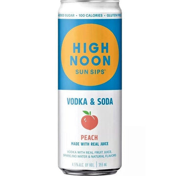 High Noon Peach Hard Seltzer 4-Pack - Vintage Wine & Spirits