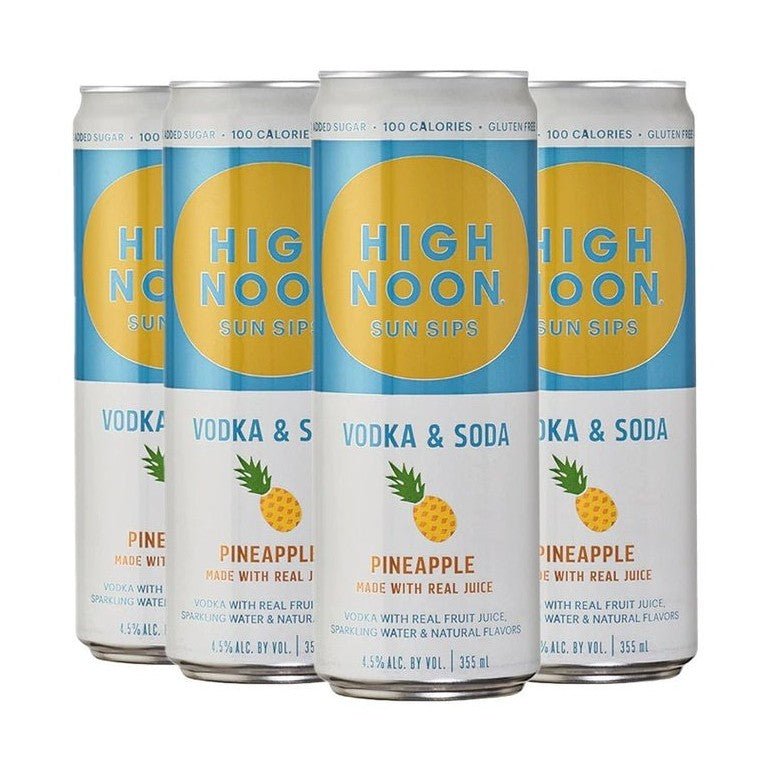 High Noon Pineapple Hard Seltzer 4-Pack - Vintage Wine & Spirits