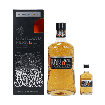 Highland Park 12 Year Old Viking Honour + 18 Year Old Viking Pride 50ml Single Malt Scotch Whiskey Gift Pack - Vintage Wine & Spirits
