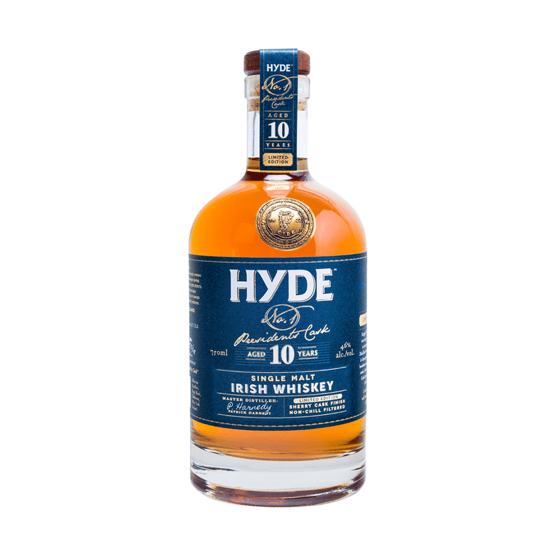 Hyde No.1 President's Cask 10 Year Old Sherry Cask Matured Single Malt Irish Whiskey - Vintage Wine & Spirits