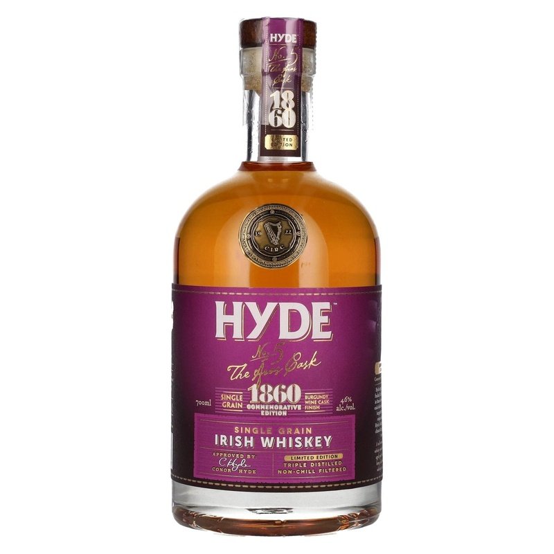 Hyde No.5 'The Aras Cask' Burgundy Cask Finish Single Grain Irish Whiskey - Vintage Wine & Spirits