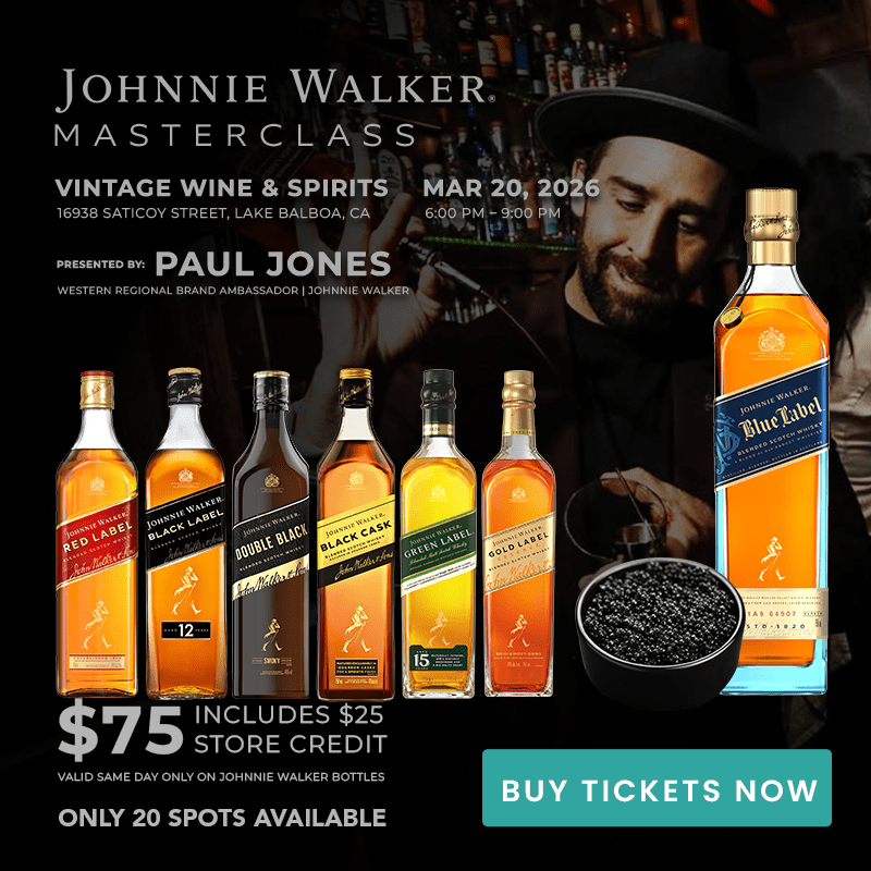 Inside the Striding Man: A Johnnie Walker Master Class Led by Paul Jones - Vintage Wine & Spirits