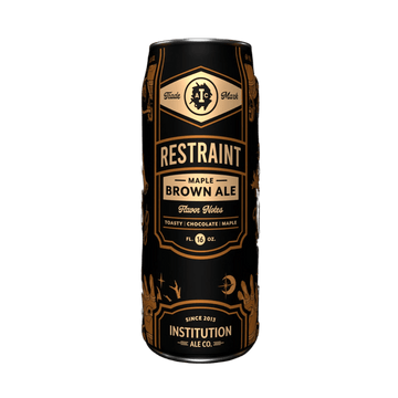 Institution Ales Restraint Maple Brown Ale Single Can - Vintage Wine & Spirits