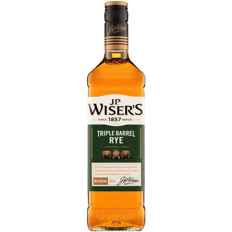 J.P. Wiser's 'Rye' Triple Barrel Blended Canadian Whisky - Vintage Wine & Spirits