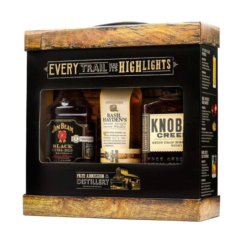 Jim Beam Black / Basil Hayden / Knob Creek 9 Year Old 3-Pack 375ml - Vintage Wine & Spirits