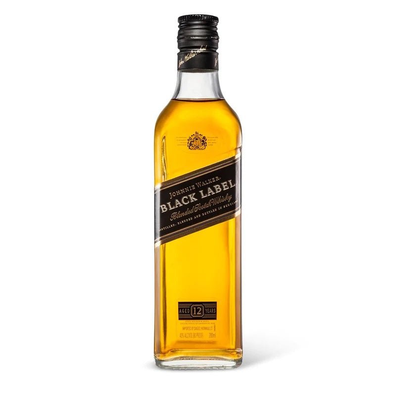 Johnnie Walker Black Label 12 Year Old Blended Scotch Whisky 200ml - Vintage Wine & Spirits