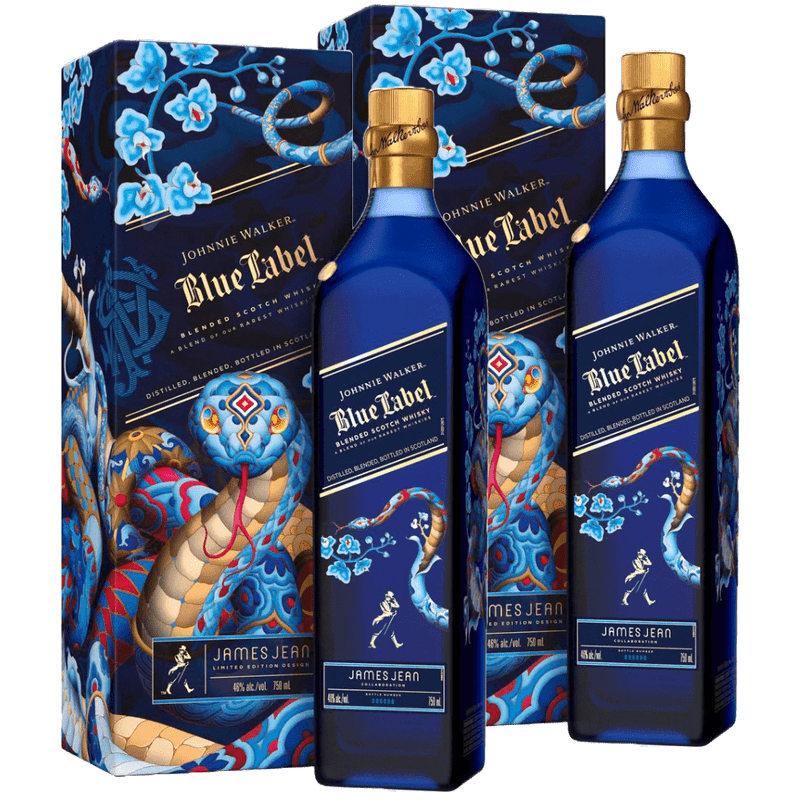 Johnnie Walker Blue Label 'Year Of The Snake' Blended Scotch Whisky Duo Pre-Order - Vintage Wine & Spirits