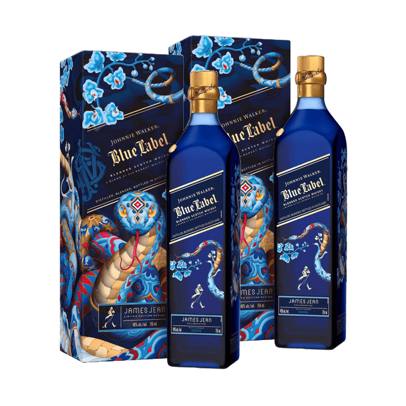 Johnnie Walker Blue Label 'Year Of The Snake' Blended Scotch Whisky Duo - Vintage Wine & Spirits