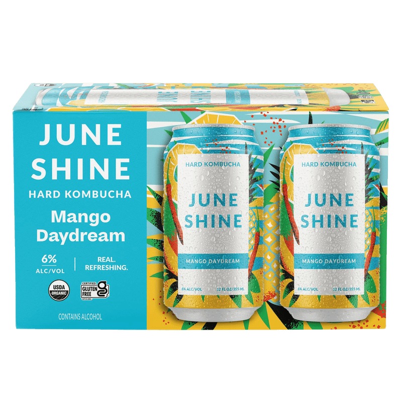 JuneShine Mango Day Hard Kombucha 6-pack - LoveScotch.com