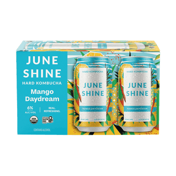 JuneShine Mango Day Hard Kombucha 6-pack - Vintage Wine & Spirits