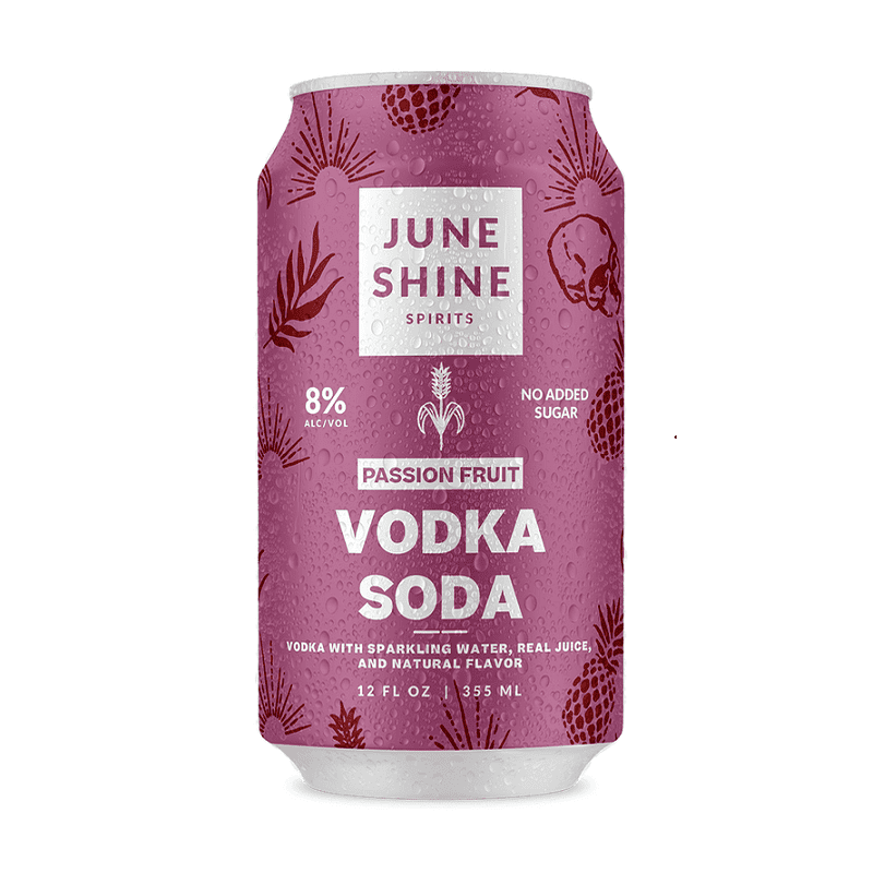 JuneShine Passion Fruit Vodka Soda 4-Pack Cocktail - Vintage Wine & Spirits