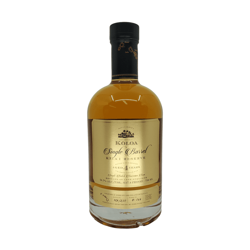 Kōloa Kaua'i 4 Year Old Single Barrel Reserve Rum - Vintage Wine & Spirits