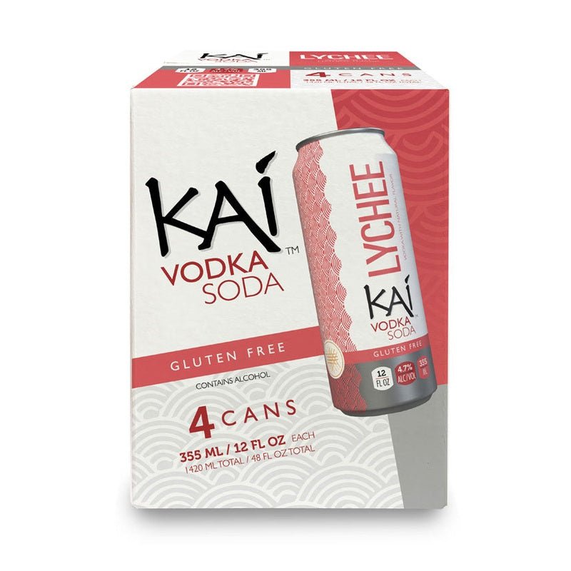 Kai Spirits Lychee Vodka Soda 6-Pack Case 24 Cans - Vintage Wine & Spirits