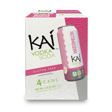 Kai Spirits Watermelon Vodka Soda 6-Pack Case 24 Cans - Vintage Wine & Spirits