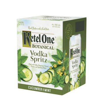 Ketel One 'Cucumber & Mint' Vodka Spritz 4-Packs - Vintage Wine & Spirits