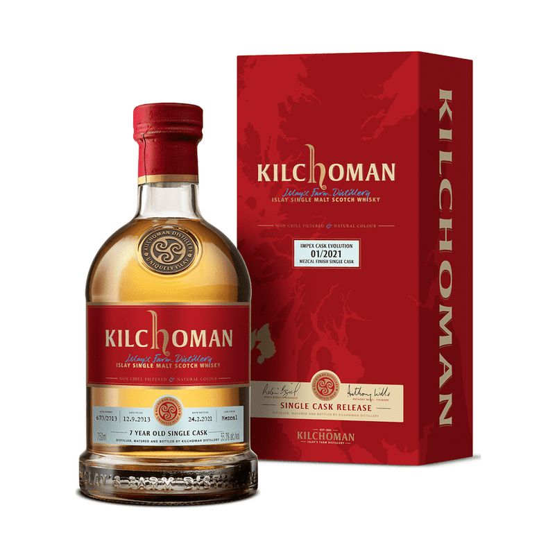 Kilchoman Impex Cask Evolution 01/2021 7 Year Old Mezcal Finish Single Cask Islay Single Malt Scotch Whisky - Vintage Wine & Spirits
