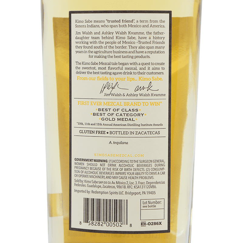 Kimo Sabe Añejo Mezcal - Vintage Wine & Spirits