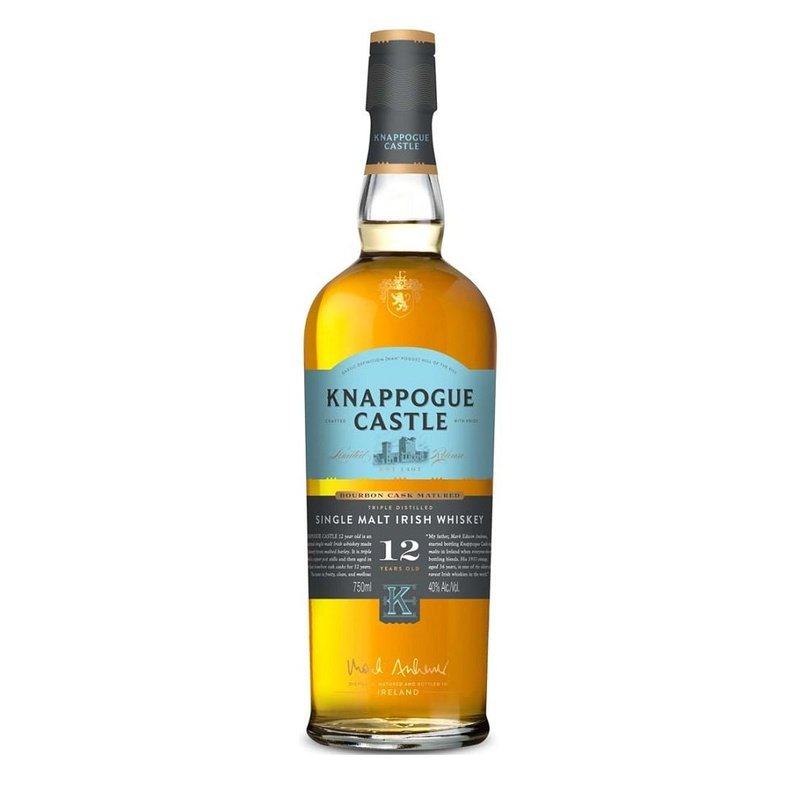 Knappogue Castle 12 Year Old Bourbon Cask Matured Single Malt Irish Whiskey - Vintage Wine & Spirits