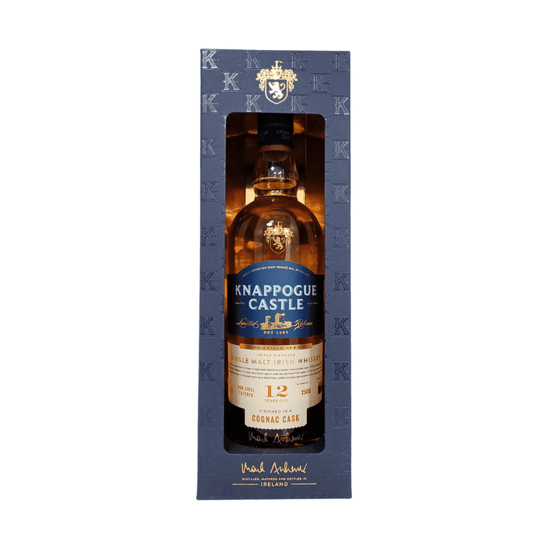 Knappogue Castle 12 Year Old Cognac Cask Matured Single Malt Irish Whiskey - Vintage Wine & Spirits