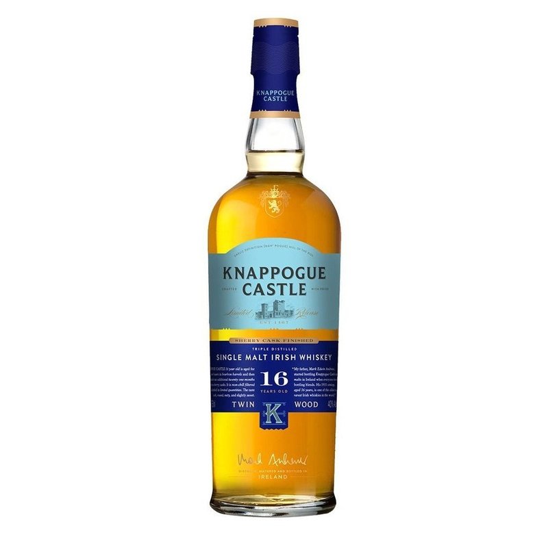 Knappogue Castle 16 Year Old Sherry Cask Finish Single Malt Irish Whiskey - Vintage Wine & Spirits